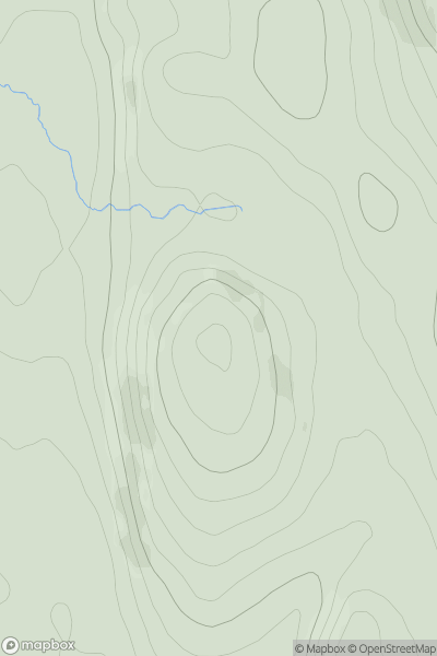 Thumbnail image for Torran Turach [Loch Fyne to Bute and the Firth of Clyde] [NS009706] showing contour plot for surrounding peak
